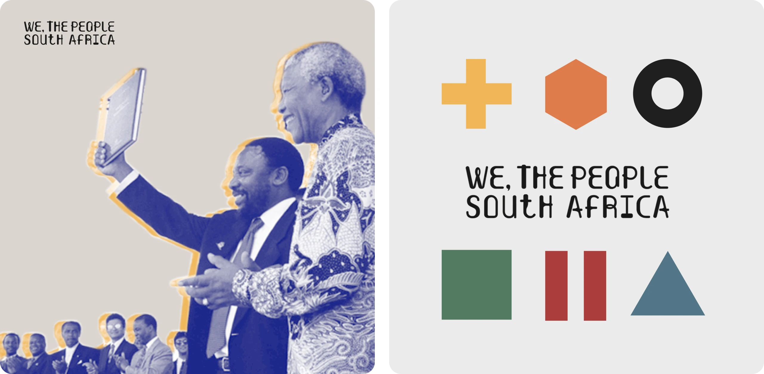 Our Constitution archival artwork and visual identity for the South African Constitutional Court.